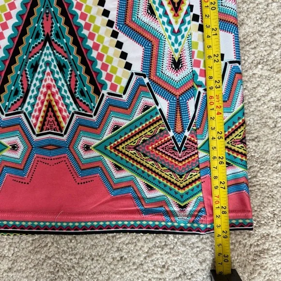 Sunny Leigh Multicolor Geometric Women's Wide-Leg Pants - Picture 7 of 9